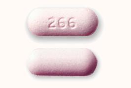 Pill 266 Pink Capsule/Oblong is Rizatriptan Benzoate