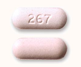 Pill 267 Pink Capsule/Oblong is Rizatriptan Benzoate