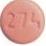 Pill W 274 Pink Round is Lamotrigine Extended-Release