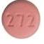 Pill W 272 Pink Round is Lamotrigine Extended-Release