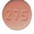 Pill W 275 Pink Round is Lamotrigine Extended-Release