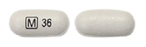 Methylphenidate hydrochloride extended-release 36 mg M 36