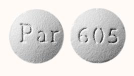 Pill Par 605 Gray Round is Lamotrigine Extended-Release