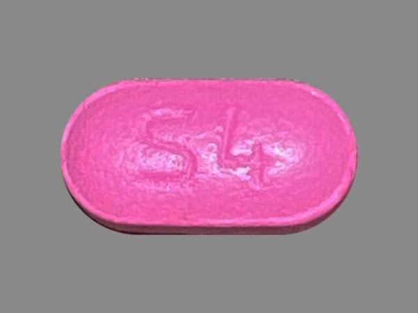 Pill S4 Pink Oval is Diphenhydramine Hydrochloride