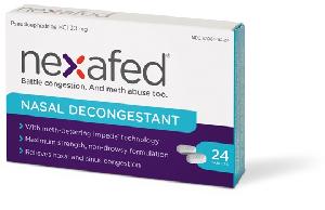 Pill X White Capsule/Oblong is Nexafed Nasal Decongestant