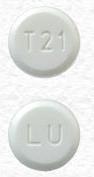 Pill LU T21 White Round is Ethinyl Estradiol and Levonorgestrel