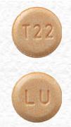 Pill LU T22 Orange Round is Ethinyl Estradiol and Levonorgestrel