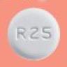 Pill M R25 White Round is Risperidone (Orally Disintegrating)