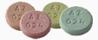 Pill AZ 024  Round is Calcium Carbonate (chewable)