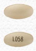 Pill L058 Peach Oval is Hydrochlorothiazide and Irbesartan