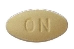 Pill ON 8 Yellow Oval is Ondansetron Hydrochloride