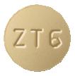 Pill Imprint M ZT6 (Zolmitriptan 2.5 mg)