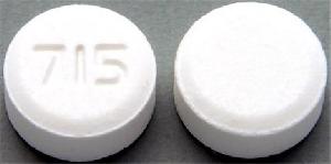 Zolmitriptan (orally disintegrating) 2.5 mg 715