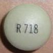 Pill R718 Green Round is Lamotrigine Extended-Release