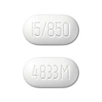 Metformin hydrochloride and pioglitazone hydrochloride 850 mg / 15 mg 4833M 15 850