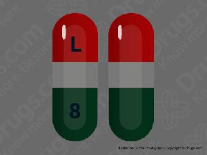 Pill L 8 Red Capsule/Oblong is Acetaminophen and Phenylephrine Hydrochloride