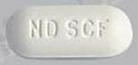 Pill ND SCF White Capsule/Oblong is Contac Severe Cold & Flu Non-Drowsy