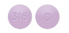 Pill C 316 Purple Round is Bupropion Hydrochloride Extended-Release (SR)