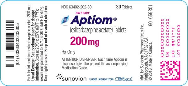 Aptiom 200 mg ESL 200