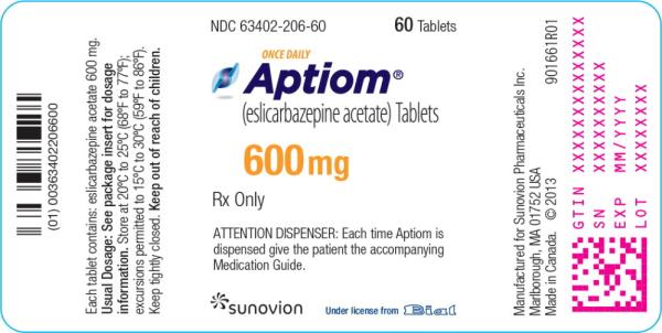Aptiom 600 mg ESL 600