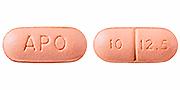 Hydrochlorothiazide and quinapril hydrochloride 12.5 mg / 10 mg APO 10 12.5