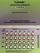 Vyfemla ethinyl estradiol 0.035 mg and norethindrone 0.4 mg LU I25