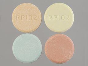 Pill RP102 is Calcium Carbonate (Chewable) 750 mg