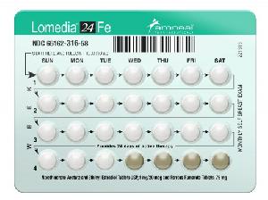 Lomedia 24 Fe ethinyl estradiol 0.02 mg / norethindrone acetate 1 mg (WATSON 630)
