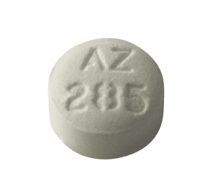 Pill AZ 285 White Round is Acetaminophen, Aspirin and Caffeine