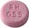 Pill RH 055 Pink Round is Simethicone (Chewable)