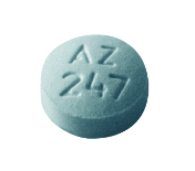 Pill AZ 247 Blue Round is Diphenhydramine Hydrochloride