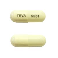 Dexmethylphenidate hydrochloride extended-release 10 mg TEVA 5551