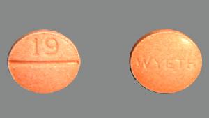 Pill WYETH 19 Orange Round is Phenergan