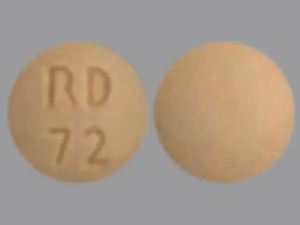 Pill RD 72 Orange Round is Morphine Sulfate Extended-Release