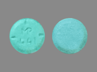 Pill MP 441 Green Round is Amphetamine and Dextroamphetamine