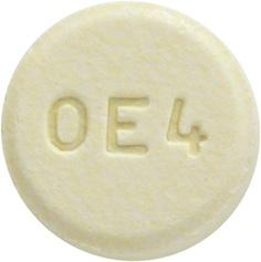 Pill M OE4 Yellow Round is Olanzapine (Orally Disintegrating)