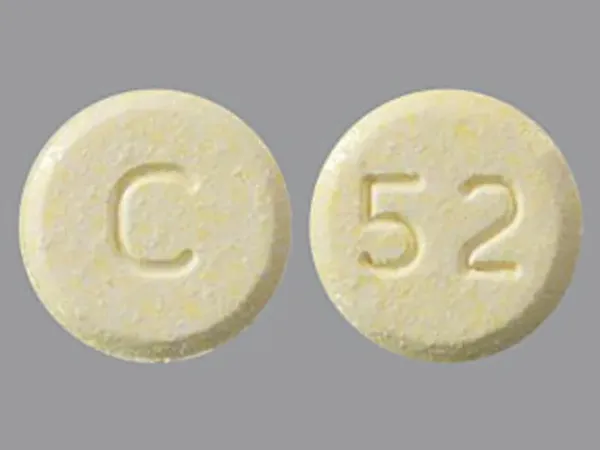 Olanzapine (orally disintegrating) 10 mg C 52