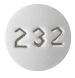 Pill 232 White Round is Desogestrel and Ethinyl Estradiol