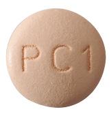 Pill M PC1 Peach Round is Potassium Chloride Extended-Release