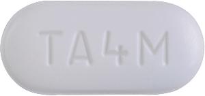 Pill TA4M Blue & White Capsule-shape is Amlodipine Besylate and Telmisartan