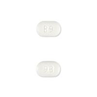 Pill 93 B9 White Capsule/Oblong is Buprenorphine Hydrochloride and Naloxone Hydrochloride (Sublingual)