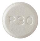 Pill M P30 White Round is Prednisolone Sodium Phosphate (Orally Disintegrating)
