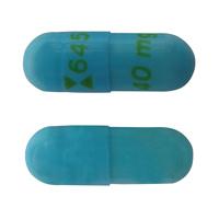 Logo 6451 40 mg Pill Images (Blue / Capsule-shape)