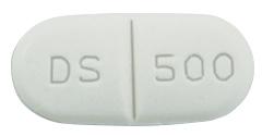 Pill MYLAN DS 500 White Capsule/Oblong is Disulfiram