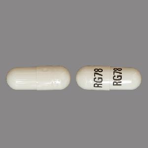 Pill RG78 RG78 White Capsule/Oblong is Fenofibrate (Micronized)