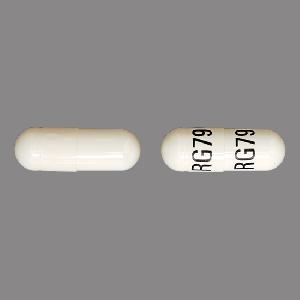 Pill RG79 RG79 White Capsule/Oblong is Fenofibrate (Micronized)