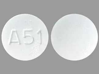 Pill A51 White Round is Nebivolol Hydrochloride