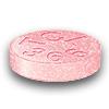 Pill TCL 366 Pink Round is Magnesium Hydroxide (Chewable)