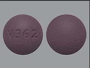 Pill V362 Purple Round is L-Methyl-B6-B12