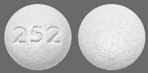 Pill 252 White Round is Pramipexole Dihydrochloride Extended-Release